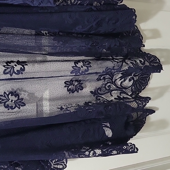 NWT Maurices Floral Lace Dark Blue Kinomo - Picture 7 of 7